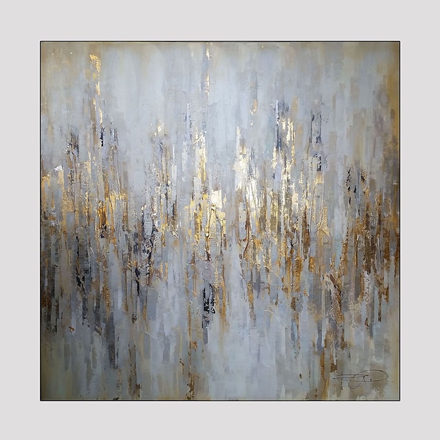  Oil Painting Handmade Hand Painted Wall Art Abstract Gold Home Decoration Décor Stretched Frame Ready to Hang