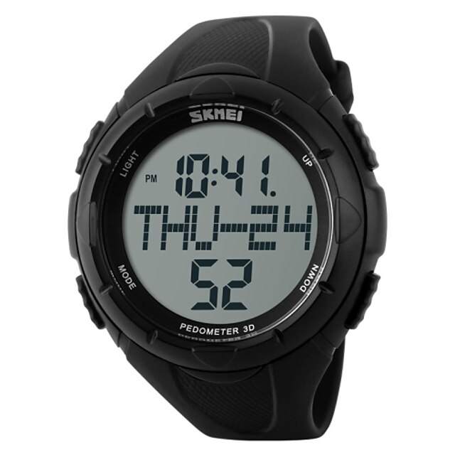  SKMEI Men's Sport Watch Wrist Watch Digital Watch Digital Rubber Black / Green 30 m Water Resistant / Waterproof Alarm Calendar / date / day Digital Charm - Black Green / Chronograph / LCD