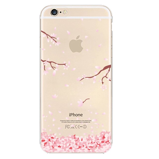  Case For Apple iPhone 6 Plus / iPhone 6 Transparent / Pattern Back Cover Flower Soft TPU for iPhone 7 Plus / iPhone 7 / iPhone 6s Plus