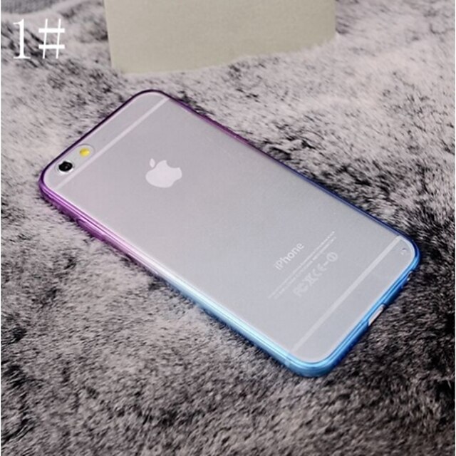  Case For Apple iPhone 8 Plus / iPhone 8 / iPhone 7 Plus Plating / Transparent Back Cover Solid Colored Soft TPU