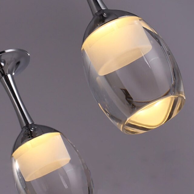 Lights & Lighting Pendant Lights | 1-Light 7cm(2.8 Inch) Mini Style / LED Pendant Light Metal Acrylic Novelty Chrome Modern Cont