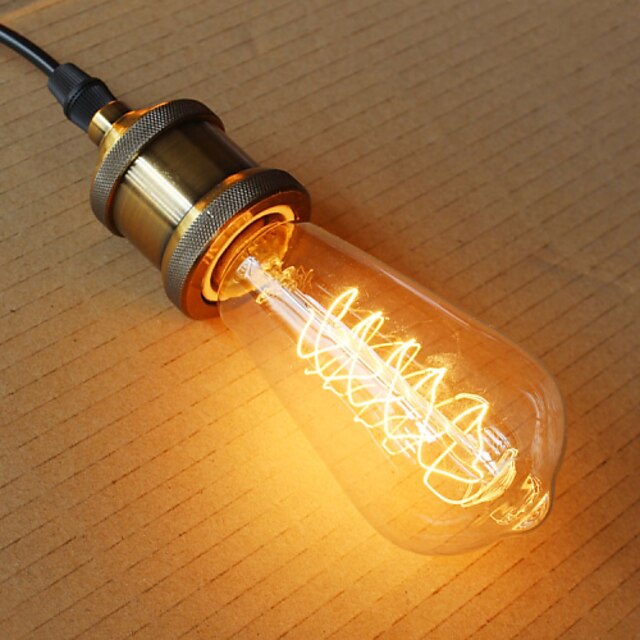  1pc 40 W E26 / E27 ST64 2300 k Incandescent Vintage Edison Light Bulb 220 V / 220-240 V