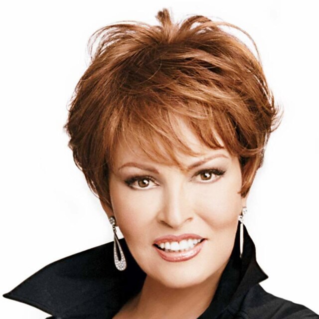 Human Hair Blend Wig Wavy Short Hairstyles 2020 Berry Wavy Capless Dark Brown / Dark Auburn Strawberry Blonde / Bleach Blonde Beige Blonde / Bleach Blonde3