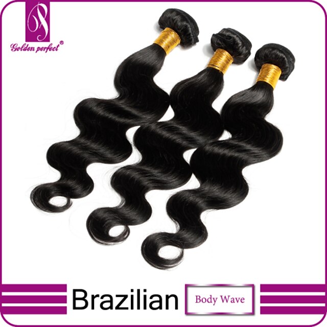  3バンドル ブラジリアンヘア ウェーブ 8A 人毛 人間の髪編む 人間の髪織り 人間の髪の拡張機能