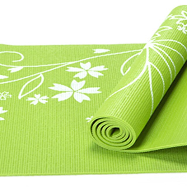  Yoga Mat Odor Free Eco-friendly Sticky Non Toxic PVC(PolyVinyl Chloride) Waterproof Quick Dry Non Slip For Yoga Pilates Exercise & Fitness Purple Green Red