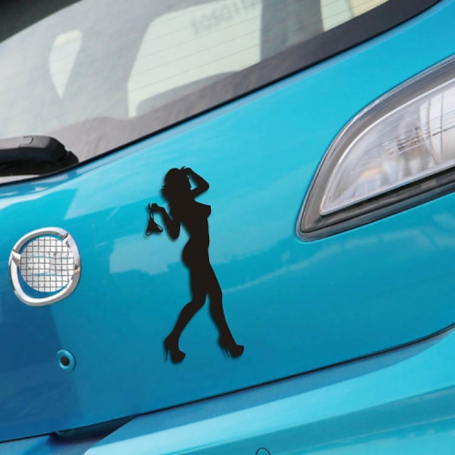  lustig Schönheit Dame Autoaufkleber Autofenster Wandtattoos Car-Styling