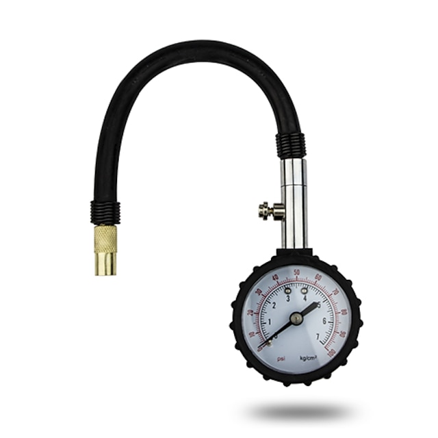  DearRoad Car Tyre Tire Air Pressure Gauge Meter Tester 0-100 PSI Car Truck Motorcycle Bike