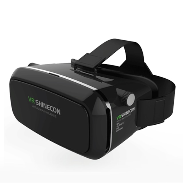  Shinecon Virtual Reality 3D Glasses Cardboard 2.0 VR Headset (Black Color)