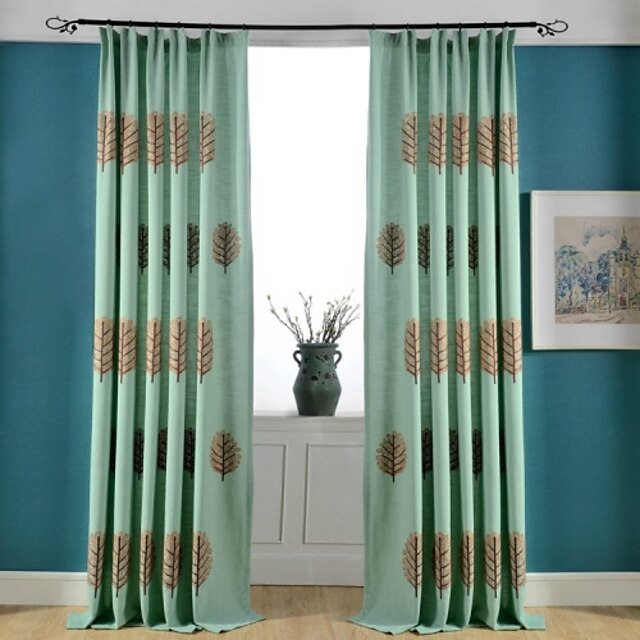  Cortinas de escurecimento personalizadas cortinas dois painéis para quarto / sala de estar
