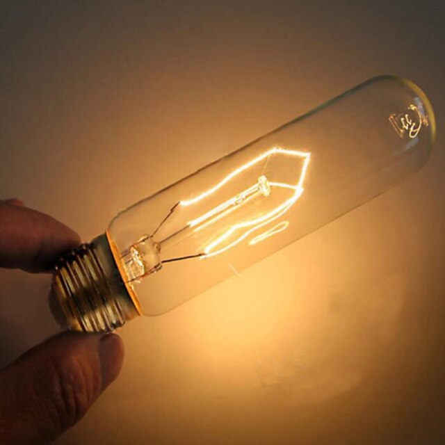  1pc 40 W E26 / E27 T10 Warm White 2000 k Decorative Incandescent Vintage Edison Light Bulb 220-240 V