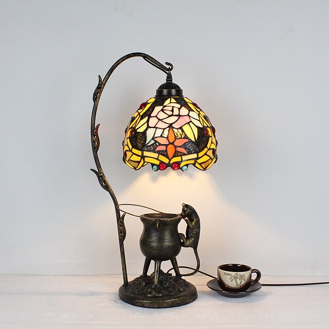  Tiffany / Rustikal / Ländlich / Traditionell-Klassisch Mehrere Lampenschirme Tischleuchte Für Metall 110-120V / 220-240V