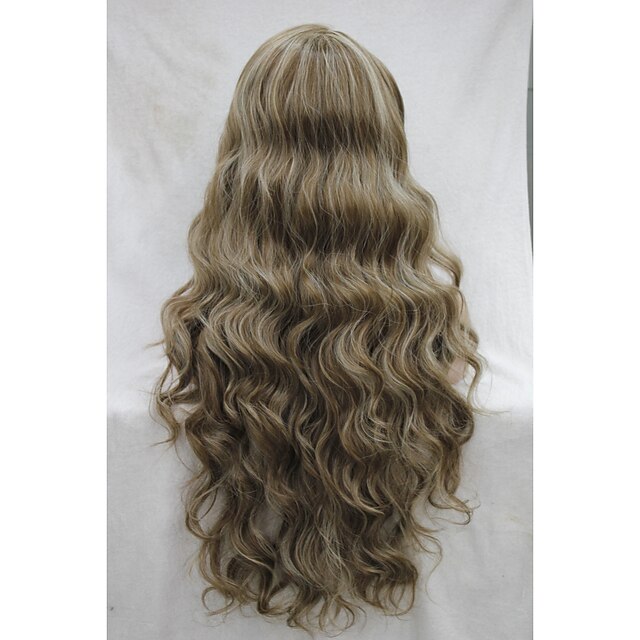  Synteettiset peruukit Lace Front Peruukki Beige Synteettiset hiukset Naisten Hivision