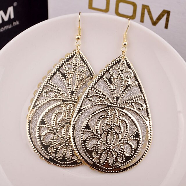  Women's Drop Earrings Hollow Out Ladies Earrings Jewelry Golden / Silver For Wedding Party Casual Daily
