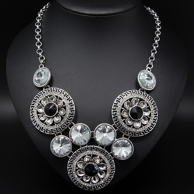  Women's Statement Necklace Alloy Silver Necklace Jewelry For