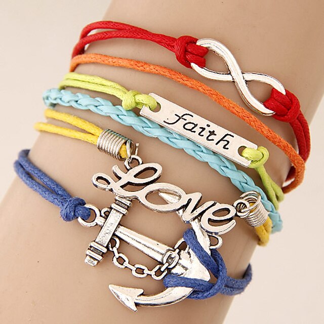  Women's Charm Rope Bracelet Jewelry Rainbow For Party Daily Casual Office & Career