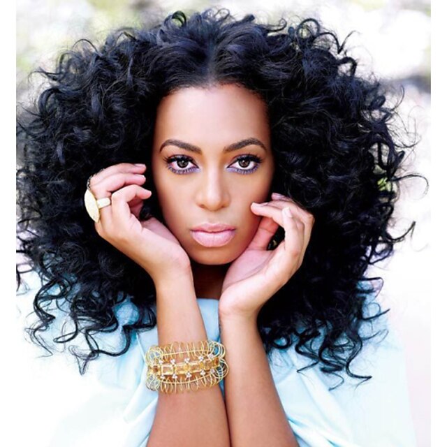  Emberi haj Csipke Paróka Hullám 130% Sűrűség 100% kézi csomózású Afro-amerikai paróka Természetes hajszálvonal Rövid Közepes Hosszú Női
