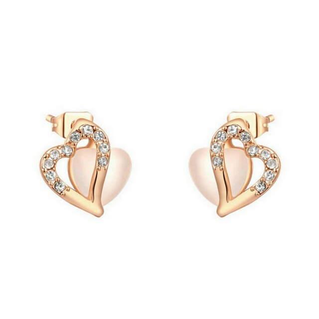  Stud Earrings Women's Alloy Earring Opal
