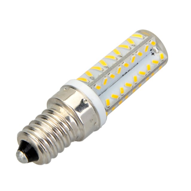  E14 أضواء LED ذرة T 64 الأضواء SMD 3014 ديكور أبيض دافئ أبيض كول 400-500lm 3500/6500K AC 220-240V 