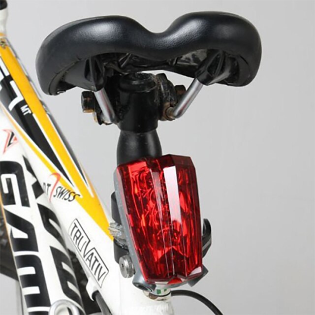  自転車用ライト ランタン＆テントライト 安全ライト 後部バイク光 レーザー LED - サイクリング 耐衝撃性 コンパクトデザイン 単四電池 400 ルーメン バッテリー レッド キャンプ/ハイキング/ケイビング 日常使用 サイクリング