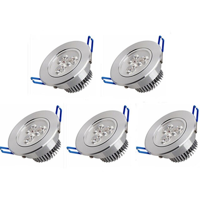  JIAWEN 5pcs 300lm LED Ceiling Lights Recessed Lights 3 leds High Power LED Warm White Cold White AC 100-240V