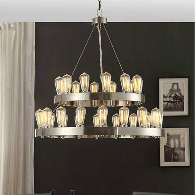  Chandelier ,  Vintage Chrome Feature for Mini Style Metal Bedroom Dining Room Study Room/Office Entry Hallway