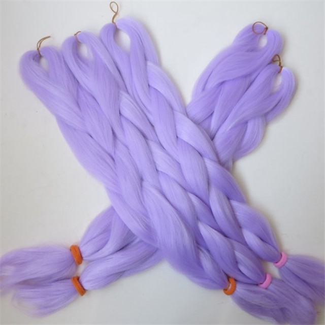  24 80g light mauve lavender kanekalon senegalese twists xpression synthetic jumbo box braiding hair