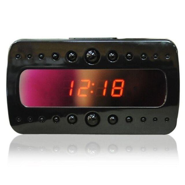  V26 IR Clock Camera Full HD 1080P Black Night Vision Alarm Mini DVR DV Video Recorder