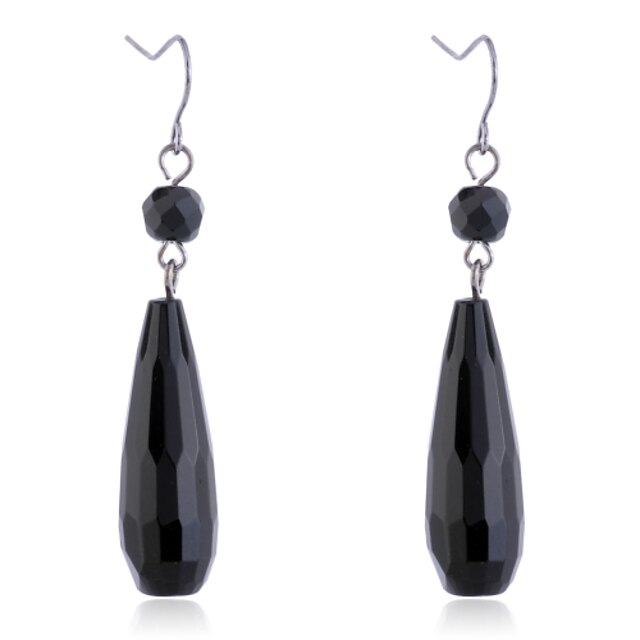  Women's Drop Earrings - Resin Drop European, Simple Style Black For Party / Daily / Casual
