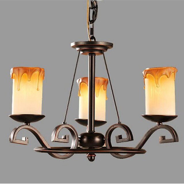  IKEA Study The living Room Antique Candle lamp Iron Chandelier