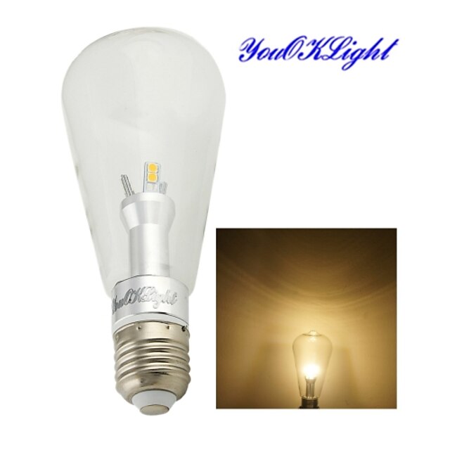  YouOKLight LED Globe Bulbs 500 lm E26 / E27 B 12 LED Beads SMD 5050 Decorative Warm White 85-265 V / 1 pc / RoHS / CE Certified