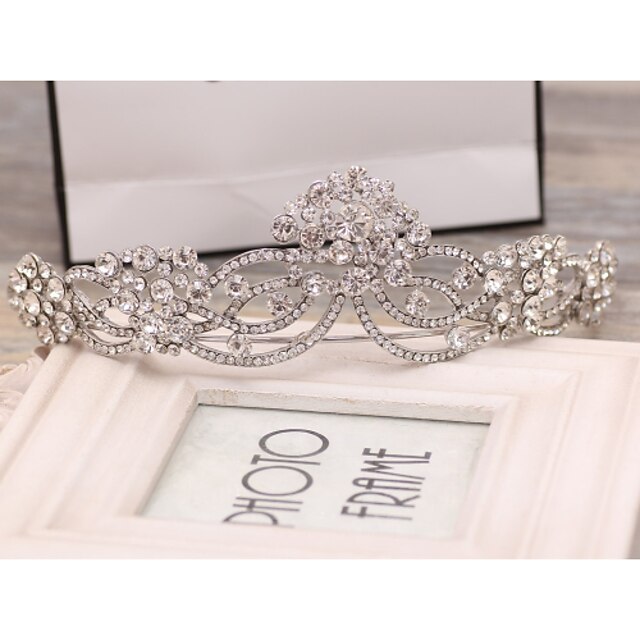  Crystal rhinestone liga tiaras cabeça clássica estilo feminino