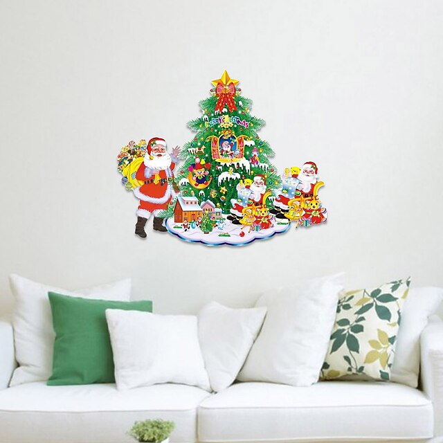  3D Wall Stickers Wall Decals, The Christmas Tree Decor Mural PVC Wall Stickers
