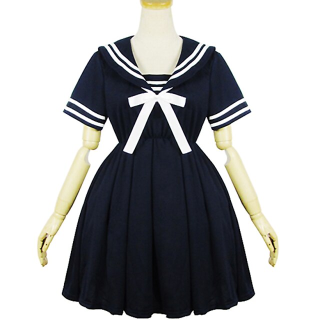  Classic Lolita Lolita Kleid Damen Japanisch Cosplay Kostüme Solide Kurzarm Kürzer Länge / Klassische / Traditionelle Lolita