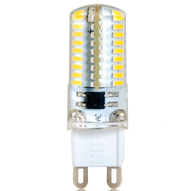  1ks 6 W LED Bi-pin světla 500-550 lm G9 T 72 LED korálky SMD 3014 Ozdobné Teplá bílá Chladná bílá 220-240 V / 1 ks / RoHs