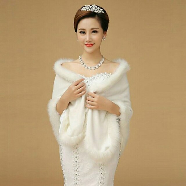  Sleeveless Shawls Imitation Cashmere Wedding / Party Evening Wedding  Wraps / Fur Wraps / Shawls With