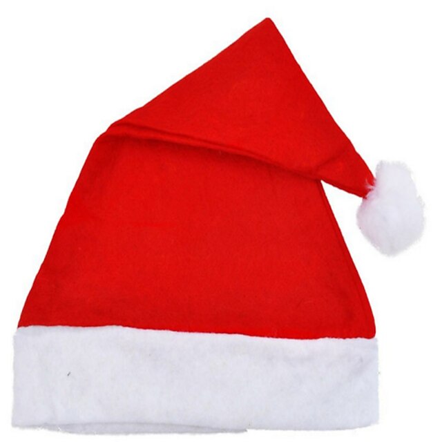  Santa Suit Hat Unisex Christmas Halloween Festival / Holiday Terylene Carnival Costumes Solid Colored