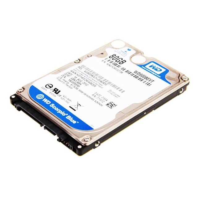  WD 80GB Laptop / Notebook Hard Disk Drive 5400rpm SATA 1.0 (1,5 GB / s) 8MB cache 2.5 Inch