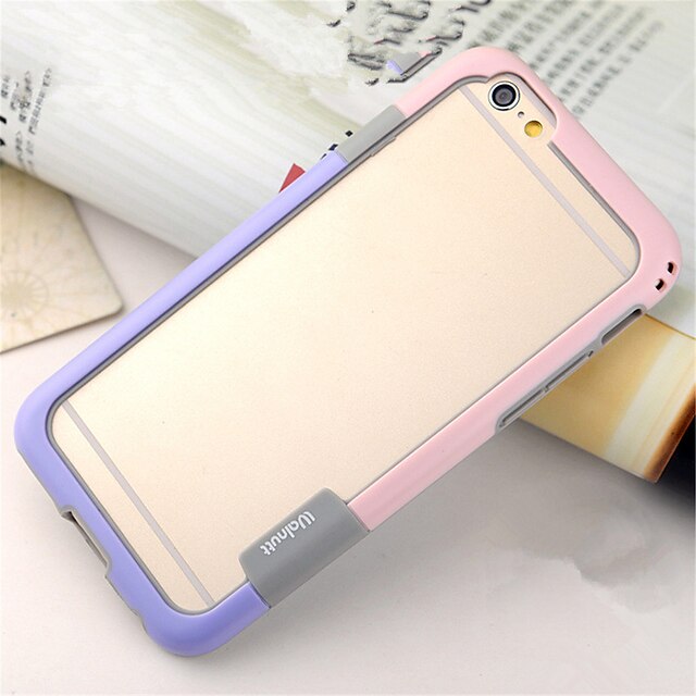  Case For Apple iPhone 8 Plus / iPhone 8 / iPhone 6s Plus Shockproof / Transparent Bumper Solid Colored Soft TPU