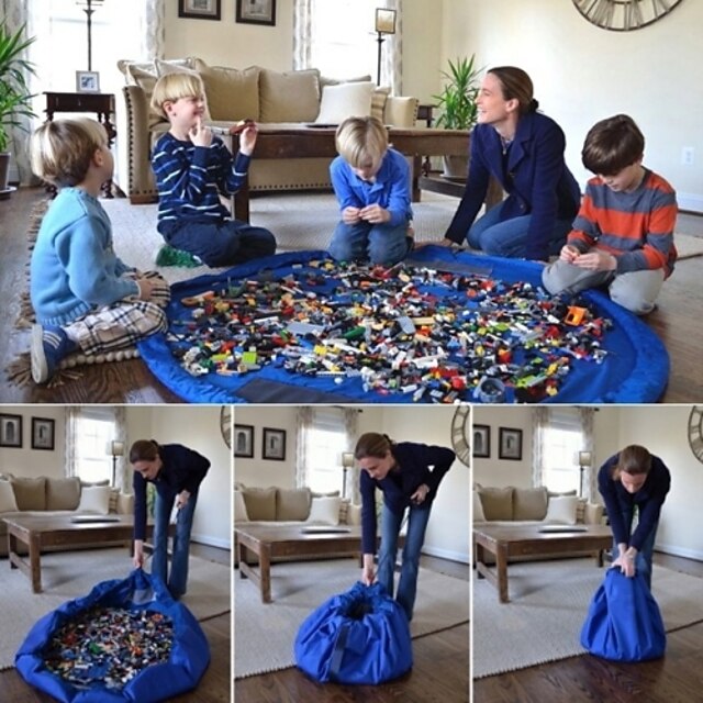  レゴのおもちゃのブロックのための1pc赤/青大型おもちゃの収納袋