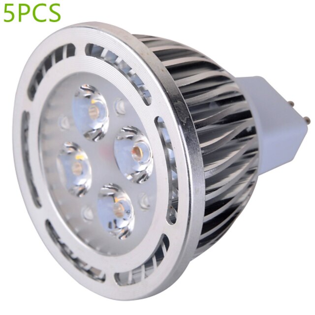 YWXLIGHT® LED-spotlys 540 lm GU5.3(MR16) MR16 4 LED Perler SMD Dekorativ Varm hvid Kold hvid 85-265 V 12 V / 5 stk. / RoHs
