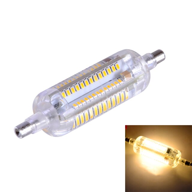  r7s levou luzes de milho retrofit reconstruído 104 smd 3014 600-700lm branco quente branco frio 3000k / 6000k decorativo ac 220-240v