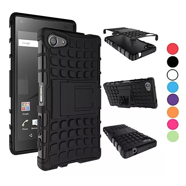  Maska Pentru Sony Z5 / Sony Xperia Z3 / Sony Xperia Z3 Compact Sony Xperia Z2 / Sony Xperia Z3 / Sony Xperia Z3 Compact Anti Șoc / Cu Stand Capac Spate armură Greu PC