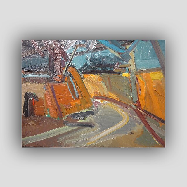  Hang malte oljemaleri Håndmalte - Abstrakt Realisme Moderne Inkluder indre ramme / Stretched Canvas