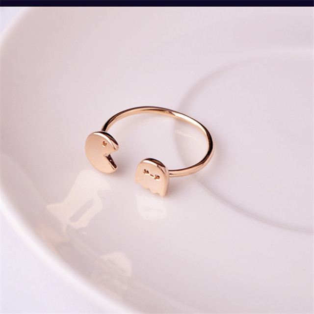  Men's Women's Band Ring Copper Silver Plated Rose Gold Plated Snake Simple Style Ring Jewelry Silver / Golden For Wedding Party Daily Casual Adjustable