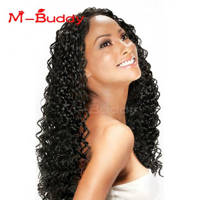 Włosy naturalne Pełna poronka Koronkowy przód Peruka Kinky Curly 120% 130% 150% 180% Gęstość 100% ręcznie związana Peruka afroamerykańska
