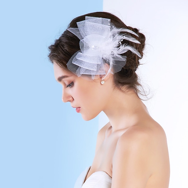  Women's Tulle Headpiece-Wedding / Special Occasion Fascinators