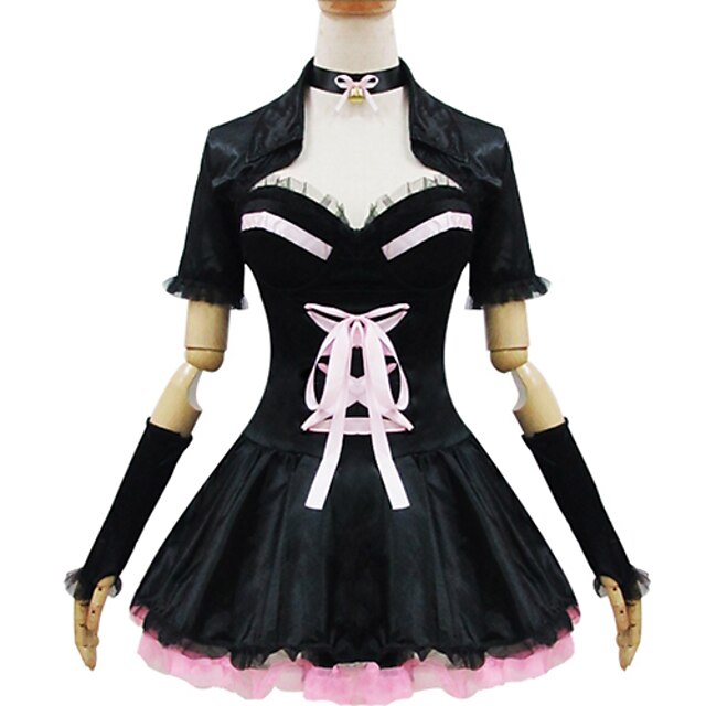  Classic Lolita Lolita Dress Maid Suits Women's Japanese Cosplay Costumes White / Black Patchwork Short Sleeve Short Length / Classic Lolita Dress