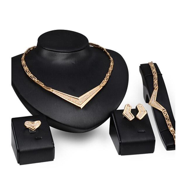  Women's Jewelry Set - Punk Include Gold For Wedding / Party / Daily / Rings