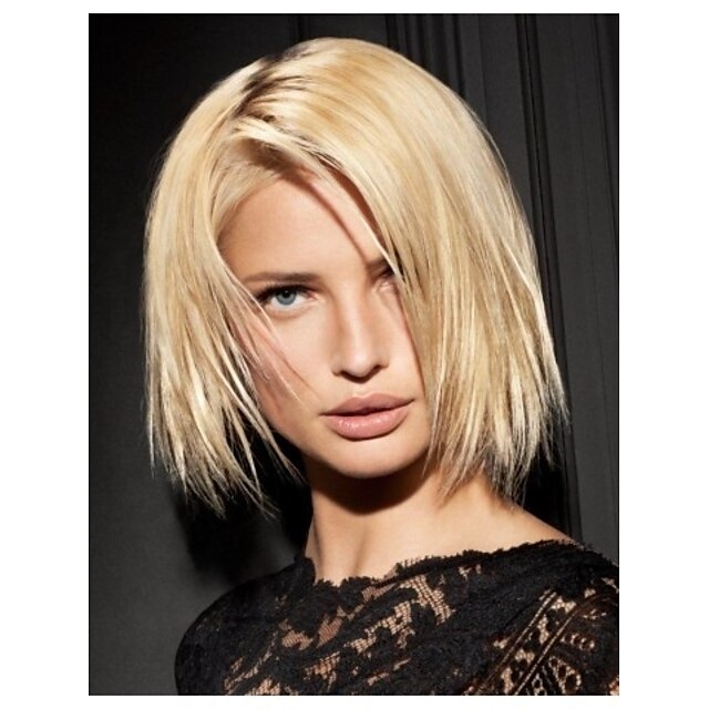  Synthetic Wig Straight Style Capless Wig Blonde Synthetic Hair Women's Wig