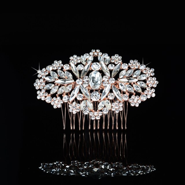  Alloy Hair Combs Headpiece Wedding Party Elegant Feminine Style